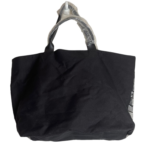 Victoria's Secret Black and Silver Sequin Tote Bag NWT - Picture 3 of 11